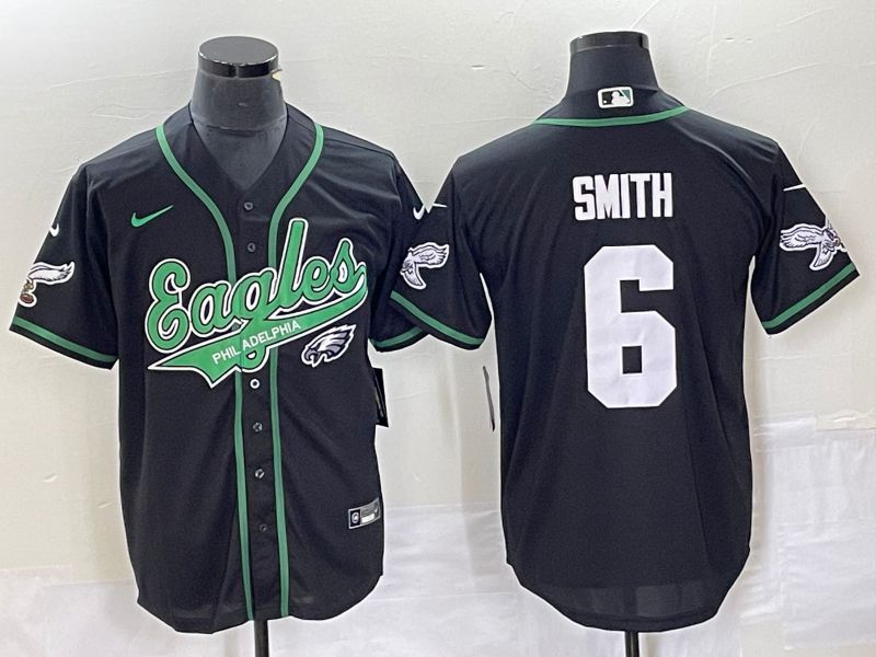 Men Philadelphia Eagles #6 Smith Black Nike 2023 Co Branding Game NFL Jersey style 10->philadelphia eagles->NFL Jersey